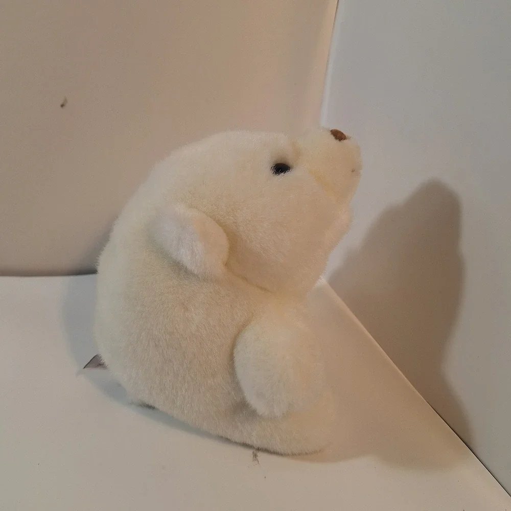 Gund Snuffles White Brown Nose Bear Plush 7